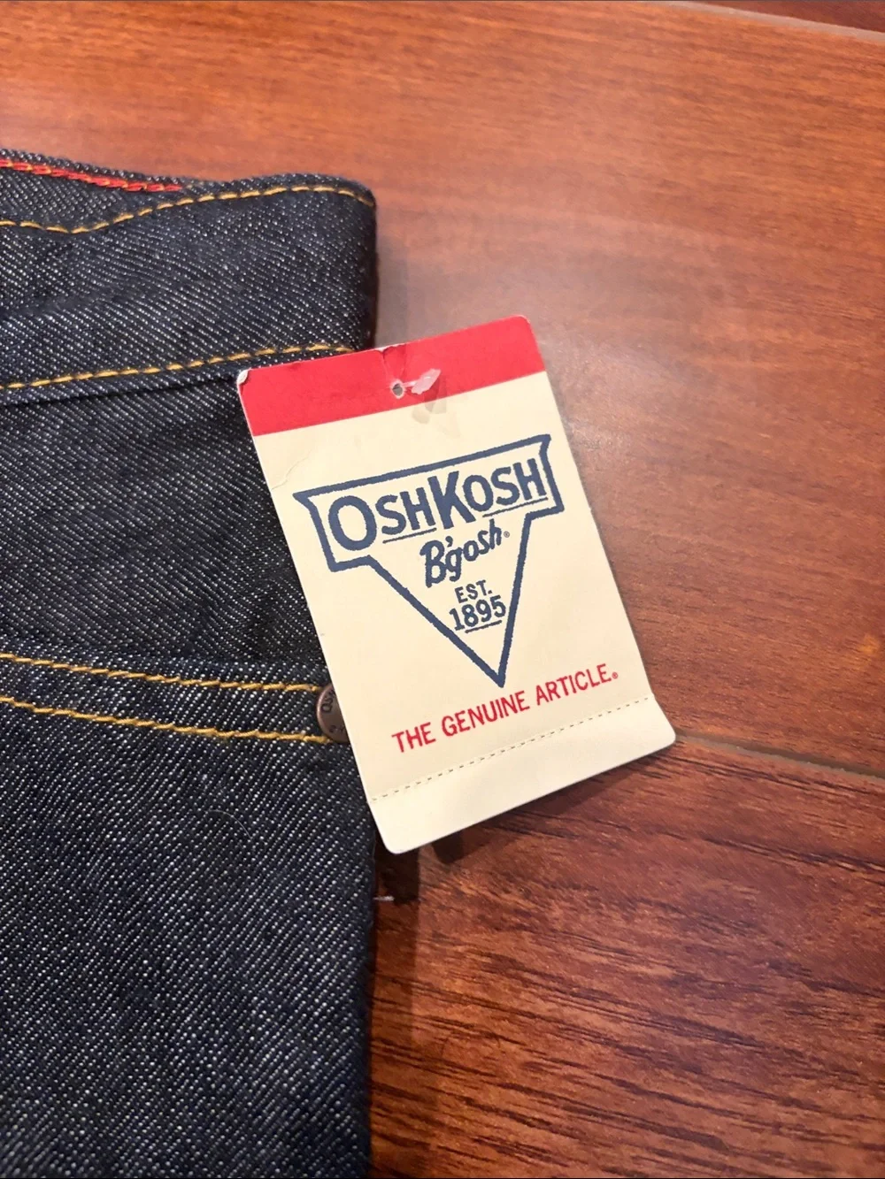NWT OshKosh B’gosh Boys Classic Dark Wash Jeans 6H Husky